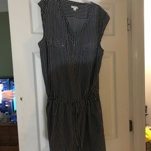 Caslon women’s black and white dress